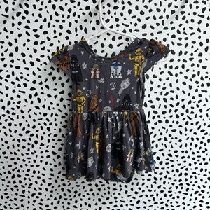 Little Sleepies Bamboo Disney Star Wars Twirl Dress Size 6-12 mo
